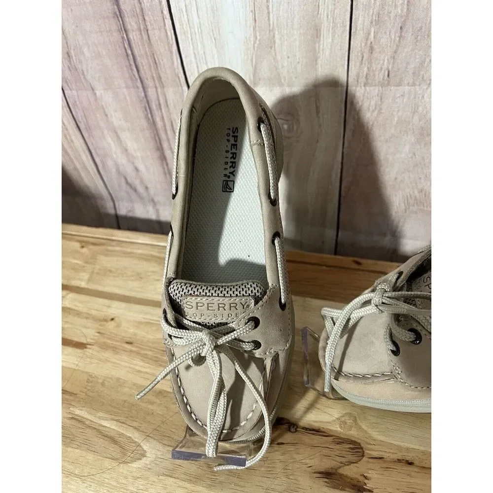 SPERRY Kids Laguna Top Sider Boat Shoes Linen Oat Boys Girls Youth